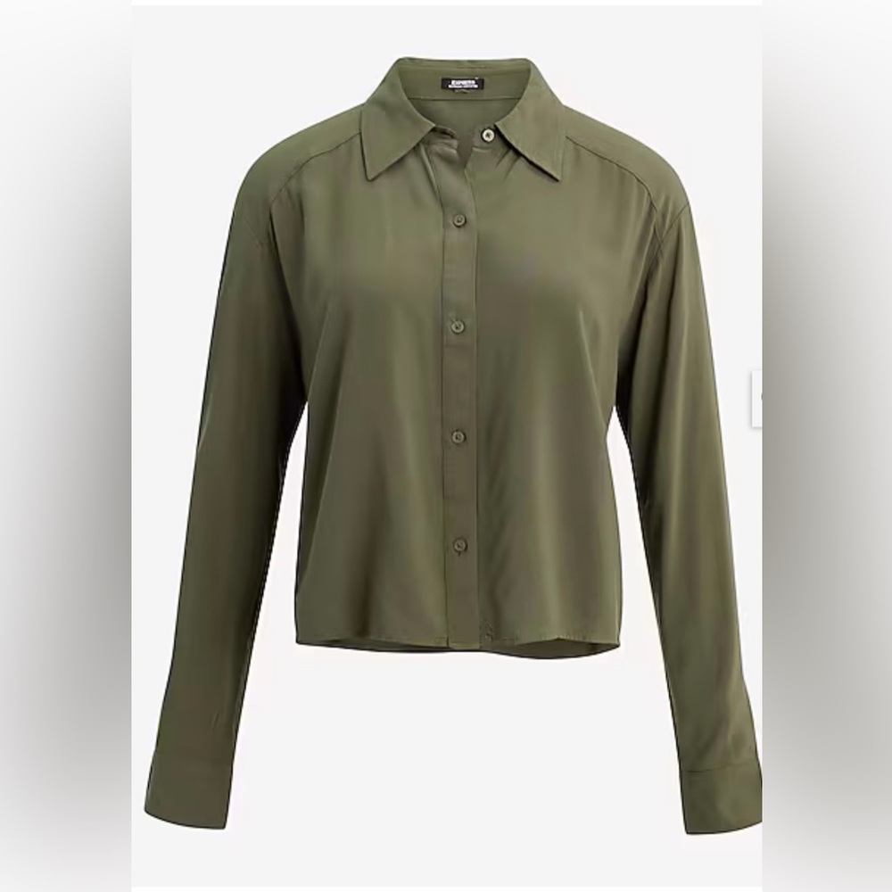 Express olive blouse - Picture 2 of 7